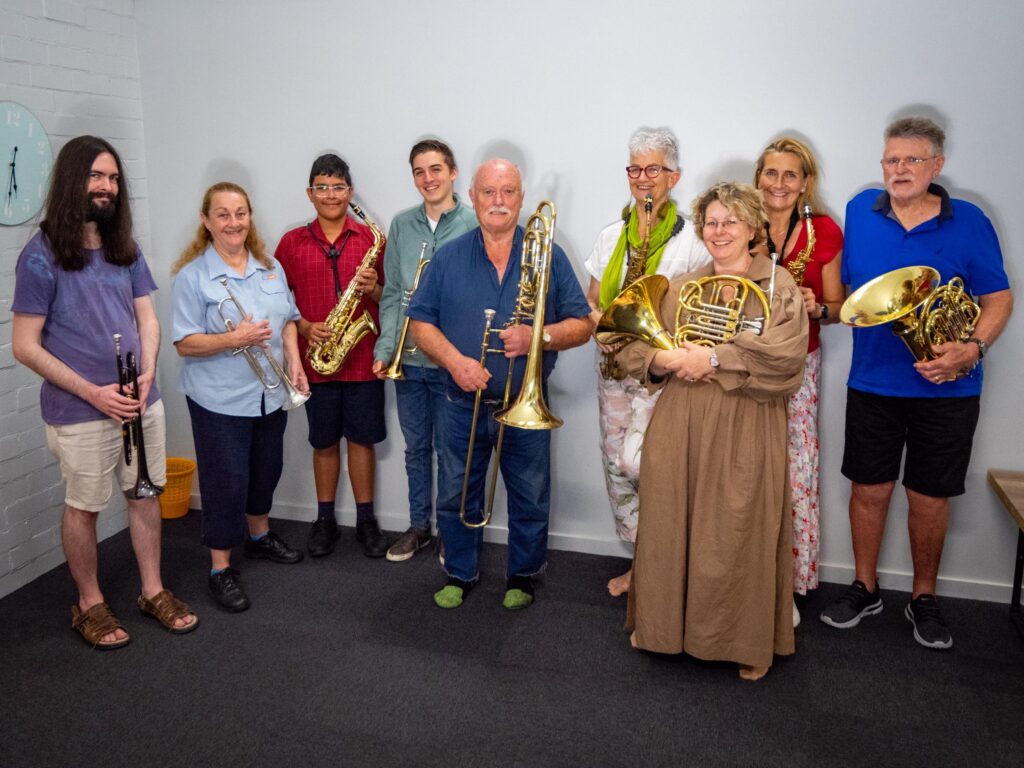 Coffs Harbour Bus Driver Catherine McIntyre (second From Left) Plays Trumpet For The Coffs Harbour City Orchestra